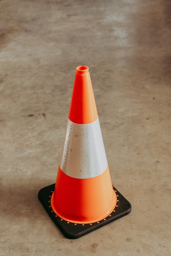 Orange Traffic Cone 700mm w/- Reflective Band