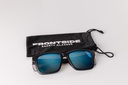 Style Safety Glasses Frontside POLARISED Blue Revo Lens with Black Frame