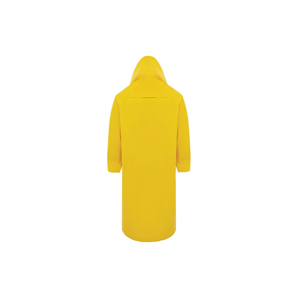 Yellow PVC Rain Coat - Full Length - Size M