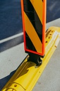 Traffic Lane Separator Body 1120mmL - Recycled Rubber - Yellow