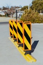 Traffic Lane Separator Body 1120mmL - Recycled Rubber - Yellow