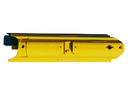 Traffic Lane Separator Body 1120mmL - Recycled Rubber - Yellow