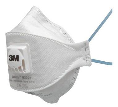 3M™ Aura™ Particulate Respirator 9322A+, P2 Flat Fold (Pack of 10)