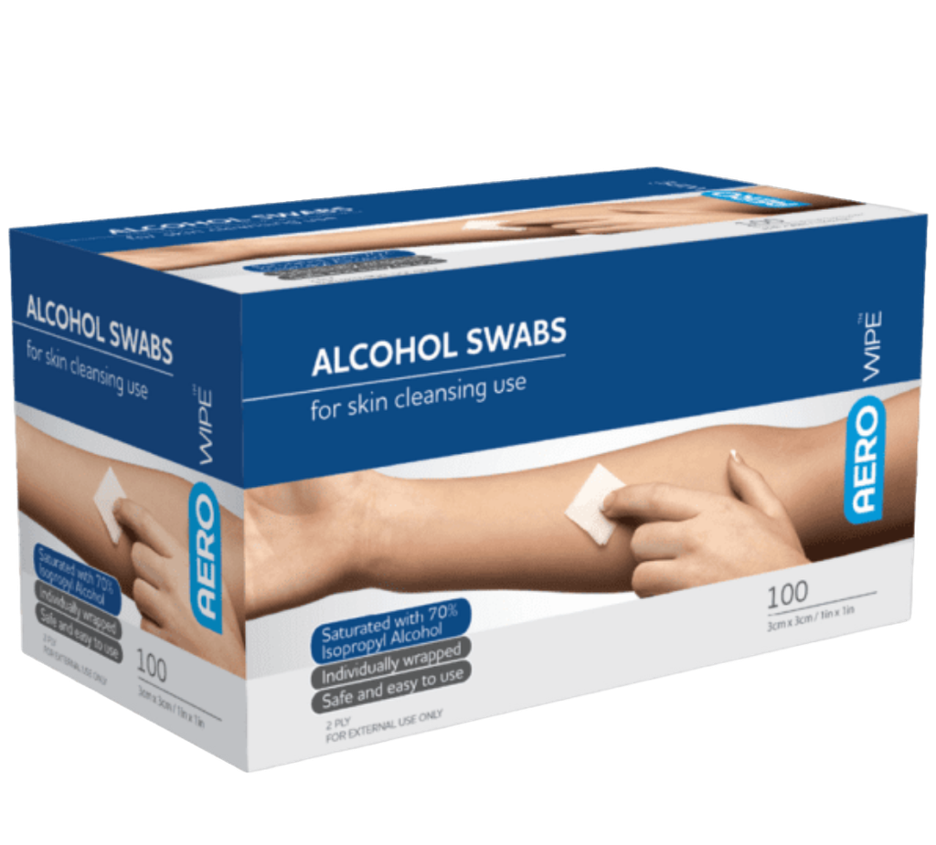 Isopropyl Alcohol Swabs - (Bulk Pack of 100)