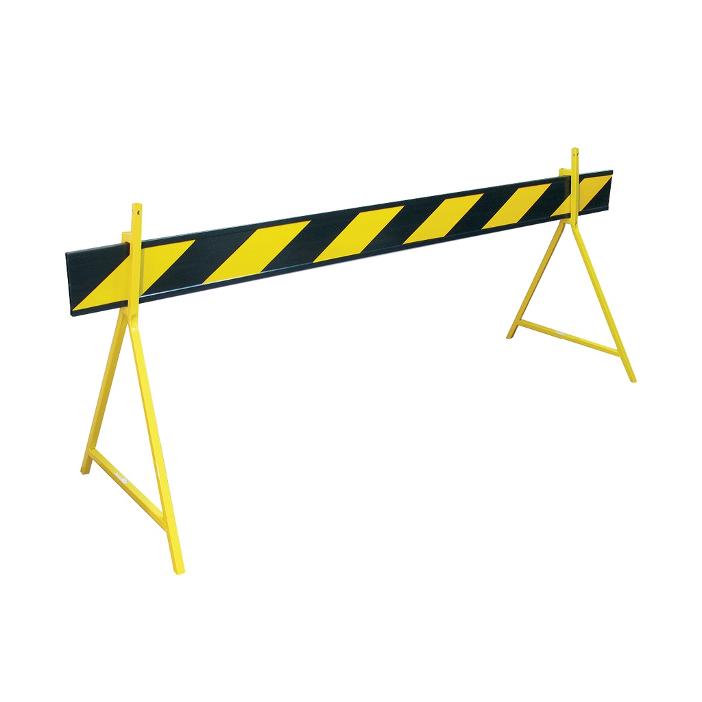 Barrier Board 2.5m PVC Yellow/Black - Reflective