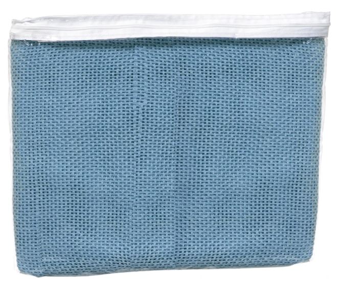 Blanket 100% Cotton, Single Bed, Blue 