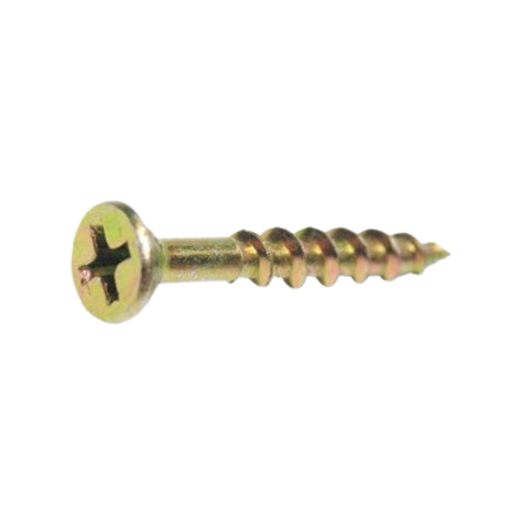Chipboard Screws 8g x 100mm - Phillips - Yellow Zinc