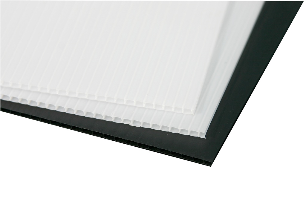 Coreflute - 2.5mm - 2400 x 1200mm - Black (ea/20Pack)