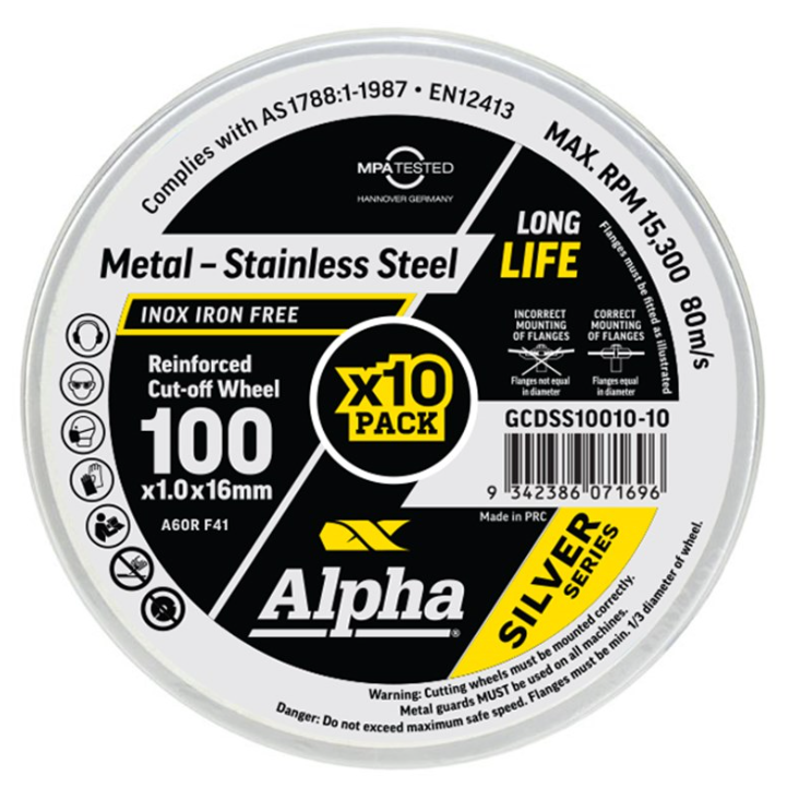 Cut-Off Wheel 100mm - Ultra Thin (ea/10 box)