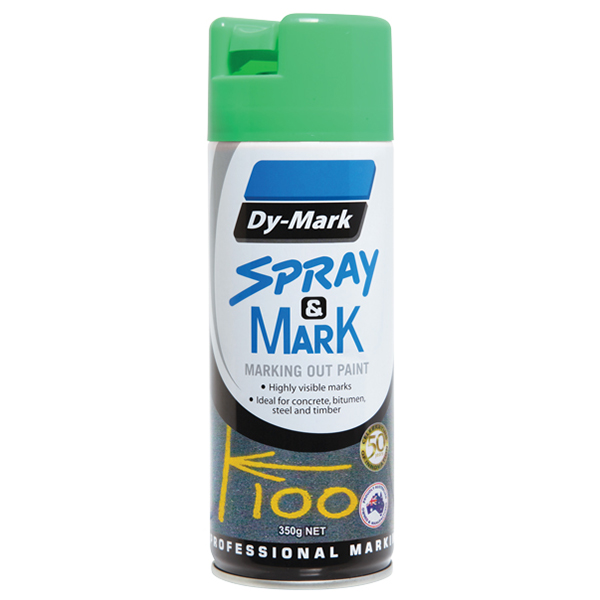 DYMARK Spray and Mark Layout Paint; Green 350gram (ea/12box)