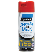 DYMARK Spray and Mark Layout Paint; Red 350gram (ea/12box)