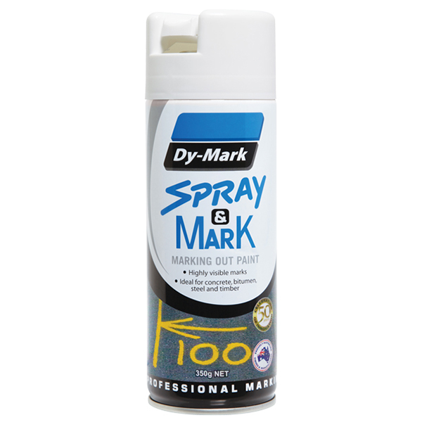 DYMARK Spray and Mark Layout Paint; White 350gram (ea/12box)