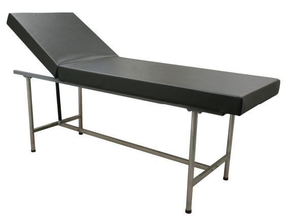 Examination First Aid Bed Table S/S Frame, Leather couch - 180(L) x 60(W) x 73(H) cm