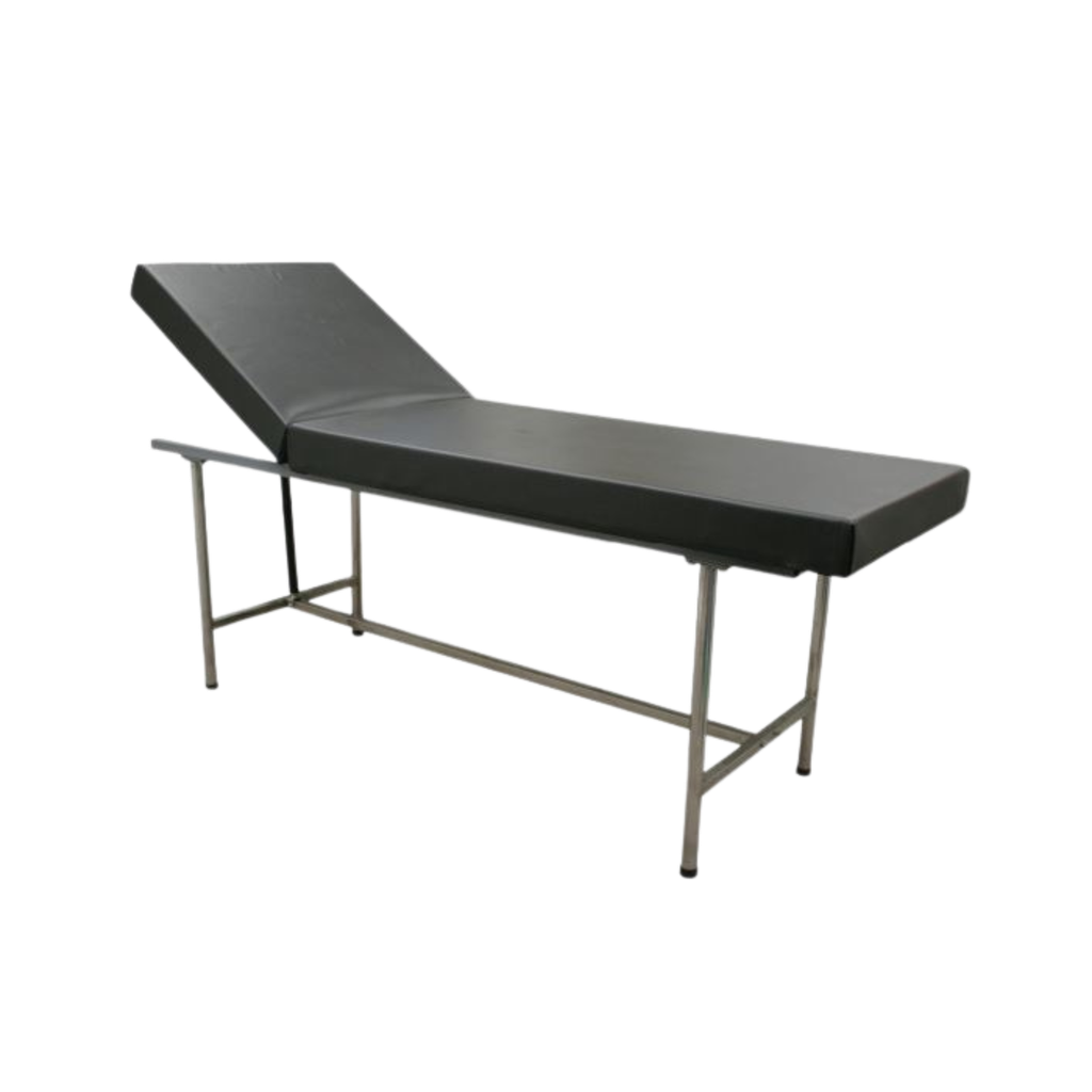 Examination First Aid Bed Table S/S Frame, Leather couch - 180(L) x 60(W) x 73(H) cm