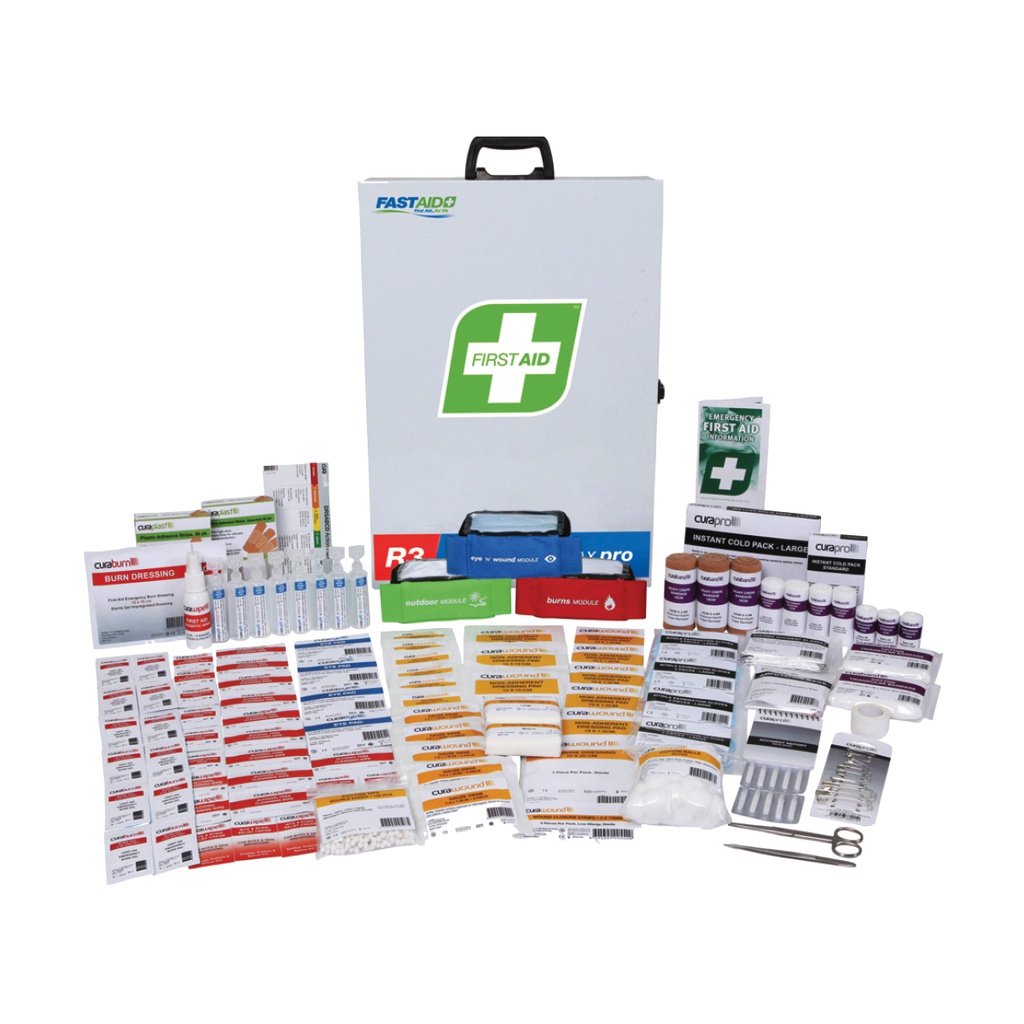 First Aid Kit 1-50 Person R3- Metal Wall Mounted