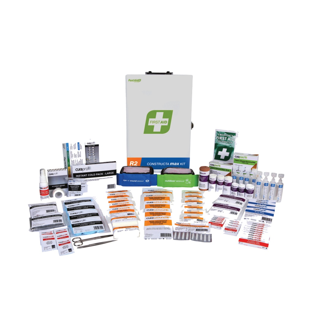 First Aid Kit 1-25 Person - Metal Wall Mounted 