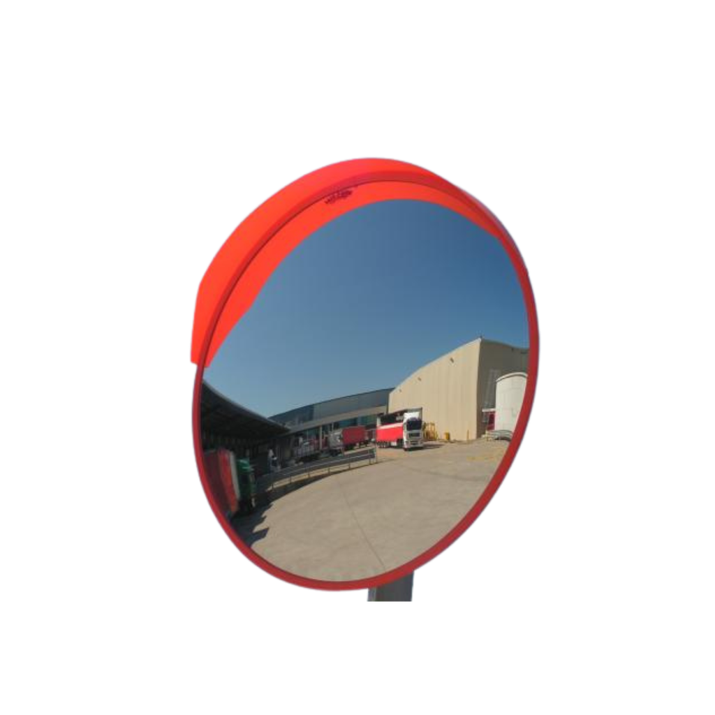 HD Acrylic Outdoor Traffic Dome Convex Mirror - 800mm w/- Post Bracket