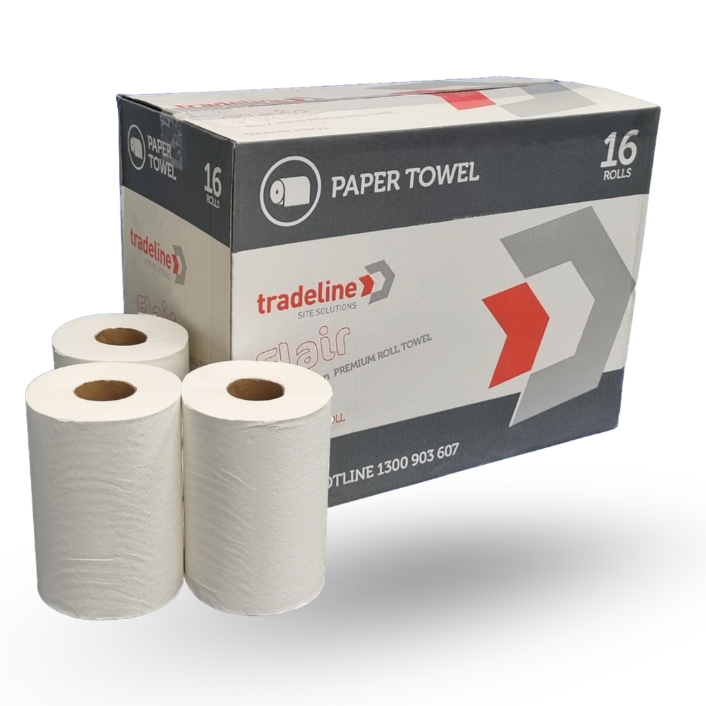 Hand Towel Rolls 180mm x 80m (Box of 16) - Premium