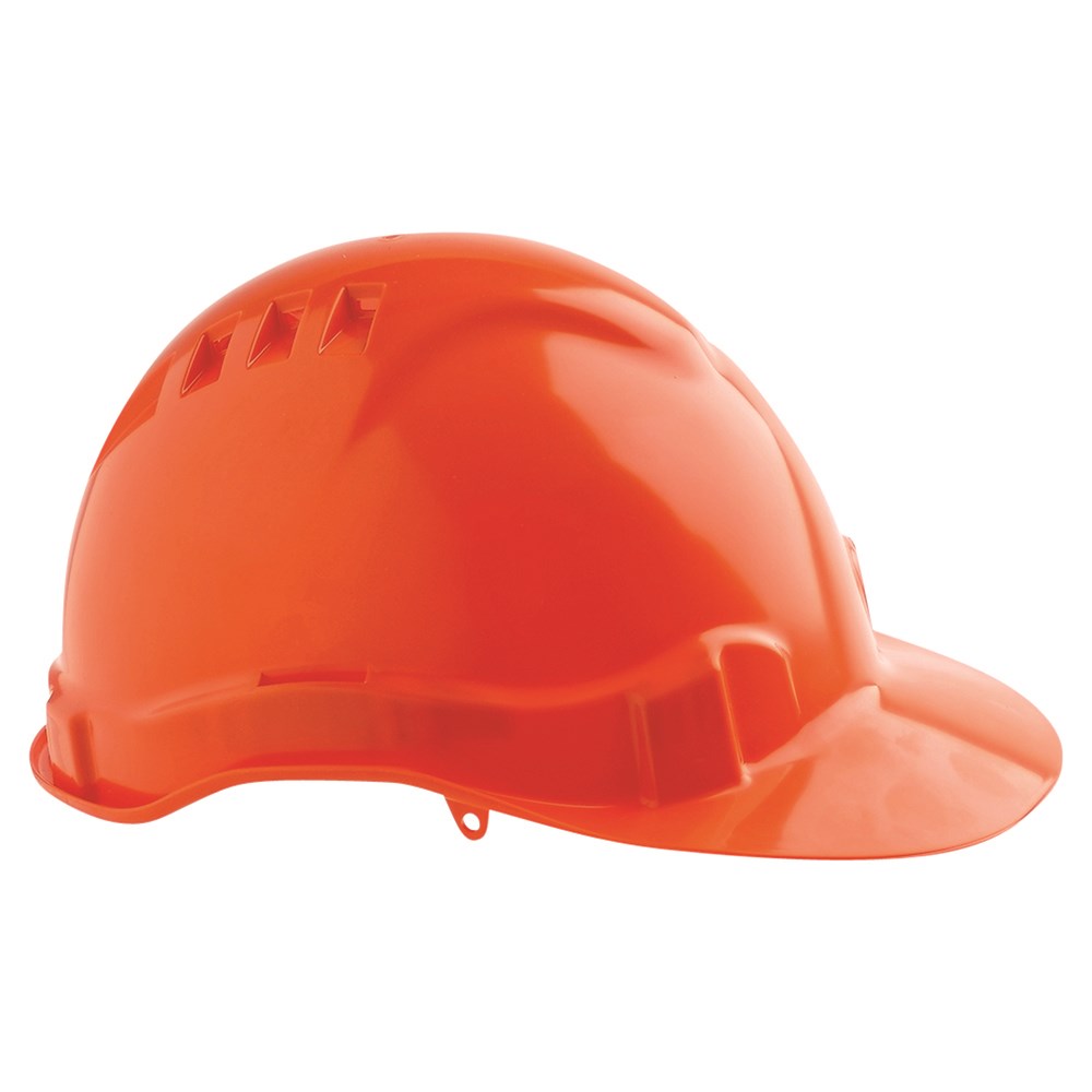 Hard Hat - Vented with adjustable harness - Orange