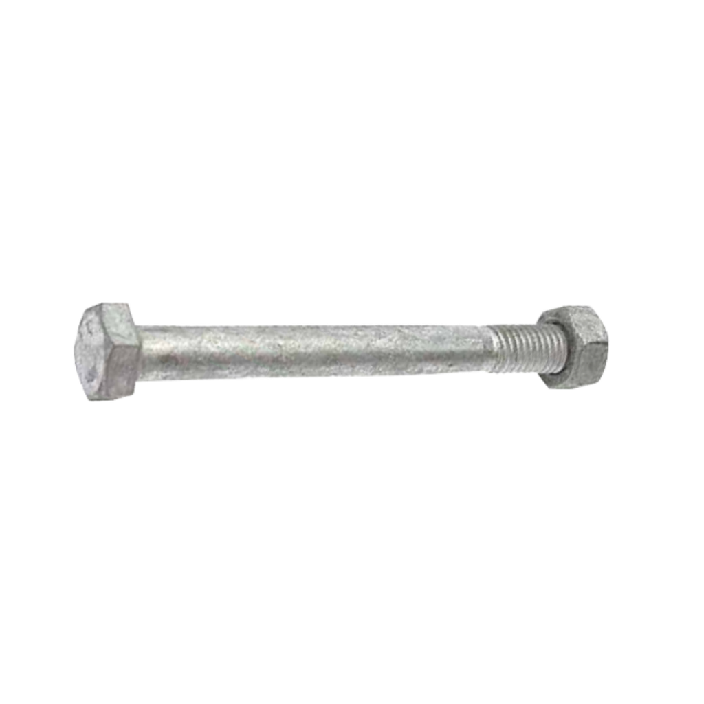 Hex Bolt &amp; Nut M10 x 170mm Gal (ea/100Box)