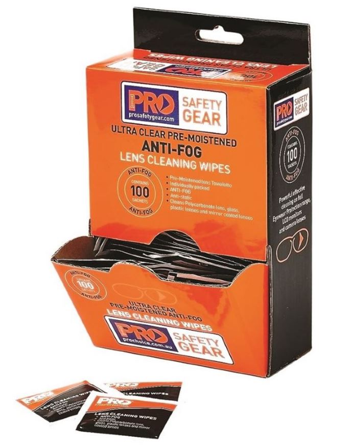 Lens Cleaning Wipes - Anti Fog (Box of 100)