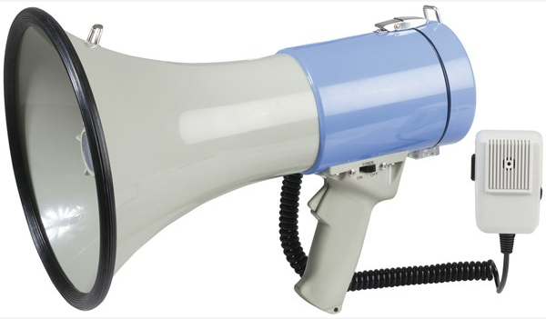 Megaphone 25 watt with siren - (Requires 8 x C Batteries - Not included) 