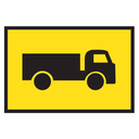 Boxed Edge Sign Metal Class 1W Reflective 900 x 600mm - Truck