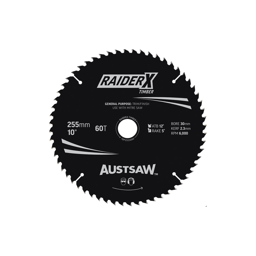 Mitre Saw Blade 254mm x 60t - Austsaw Extreme
