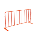 Orange Powder Coated Crowd Control Fence/Event Fence 1.1m x 2.1m - Includes Feet &amp; Pins