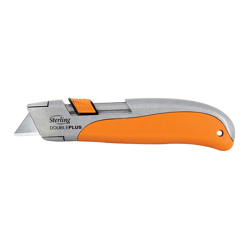 Orange Safety Auto-Retracting Knife