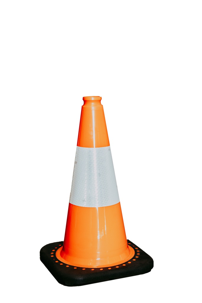 Orange Traffic Cone 450mm w/- Reflective Band