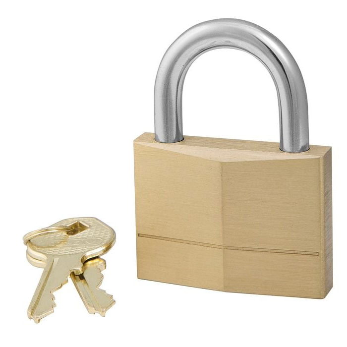 Padlock 50mm H/D Brass Keyed Alike 