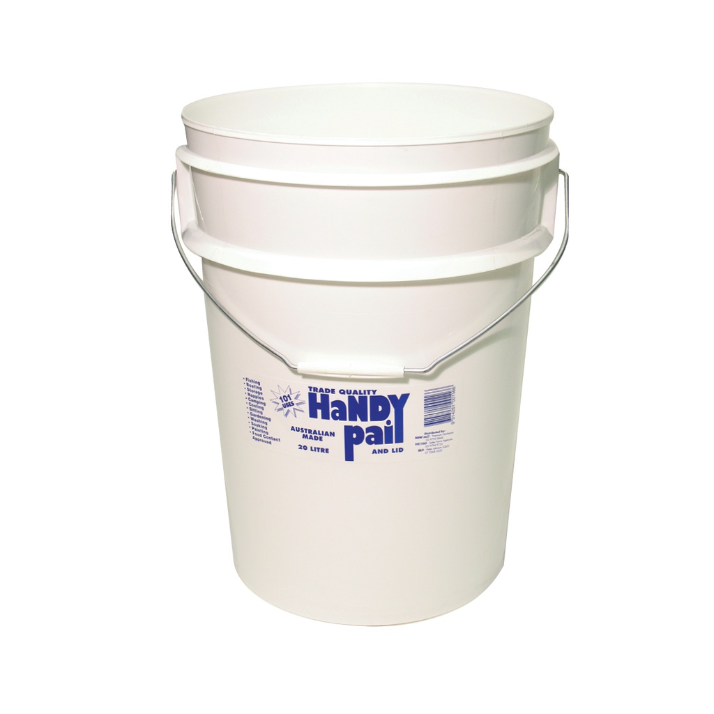 Plastic Bucket 20L w/- Metal Handle