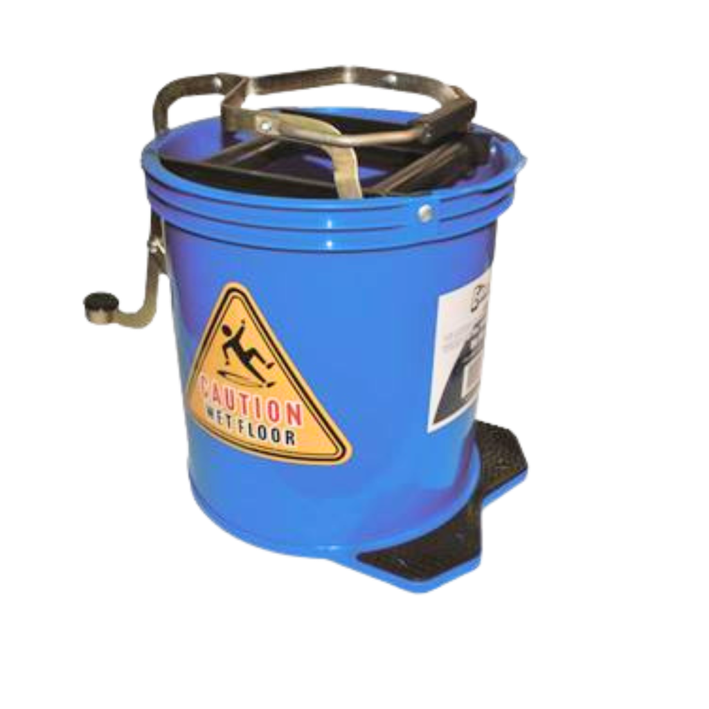Plastic Mop Wringer Bucket 16L - BLUE