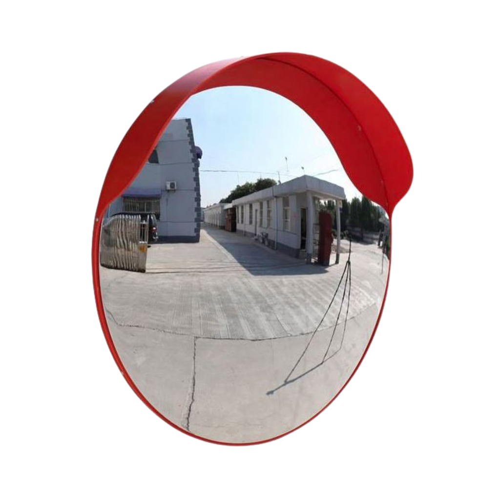 Polycarbonate Outdoor Traffic Dome Convex Mirror - 600mm w/- Post Bracket