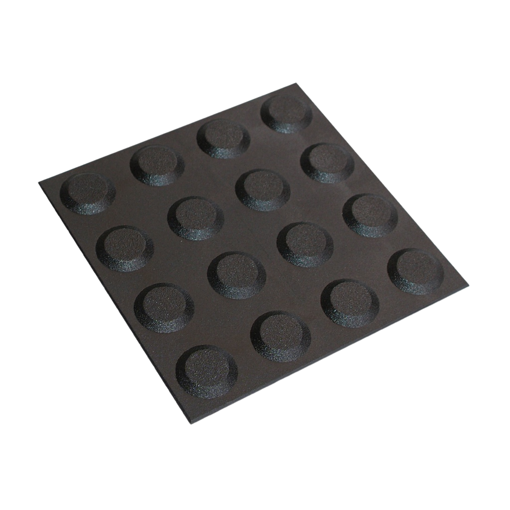 Polyurethane Tactile 300 x 300mm Self Adhesive - Black