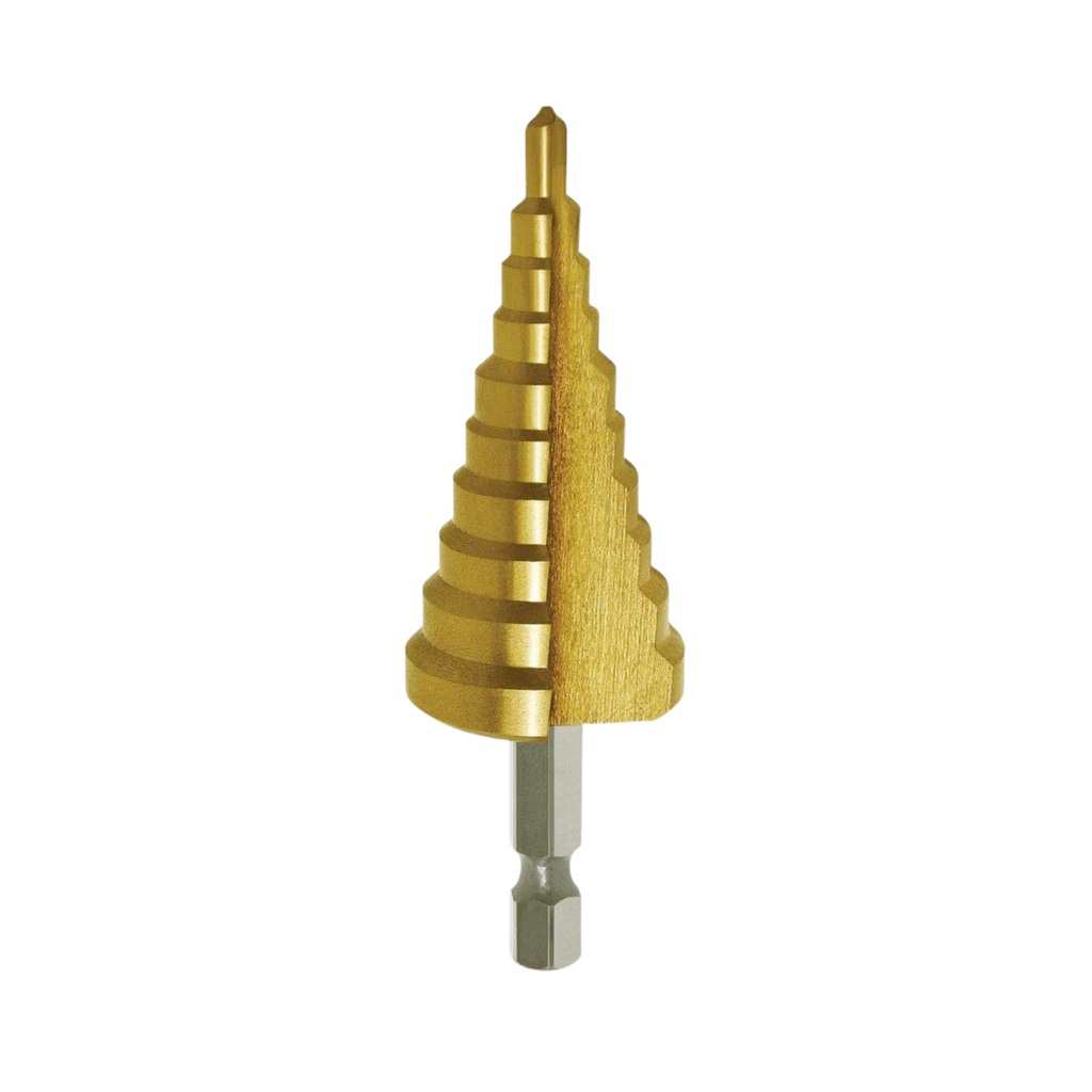 Premium 2 Flute Straight Step Drill 4-20mm (9 Steps)
