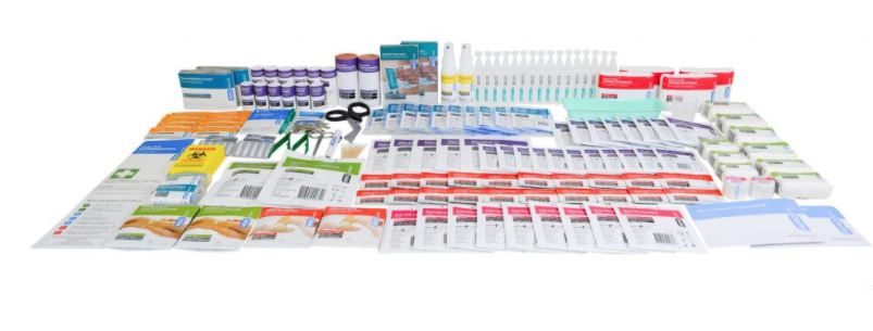 Refill to Suit Metal Wall Mount First Aid Kit - 1-100 People R3