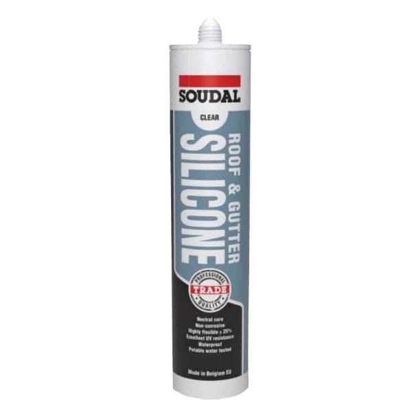 Roof &amp; Gutter Silicone 300ml - TRANSLUCENT (Clear) (ea/Box of 12)