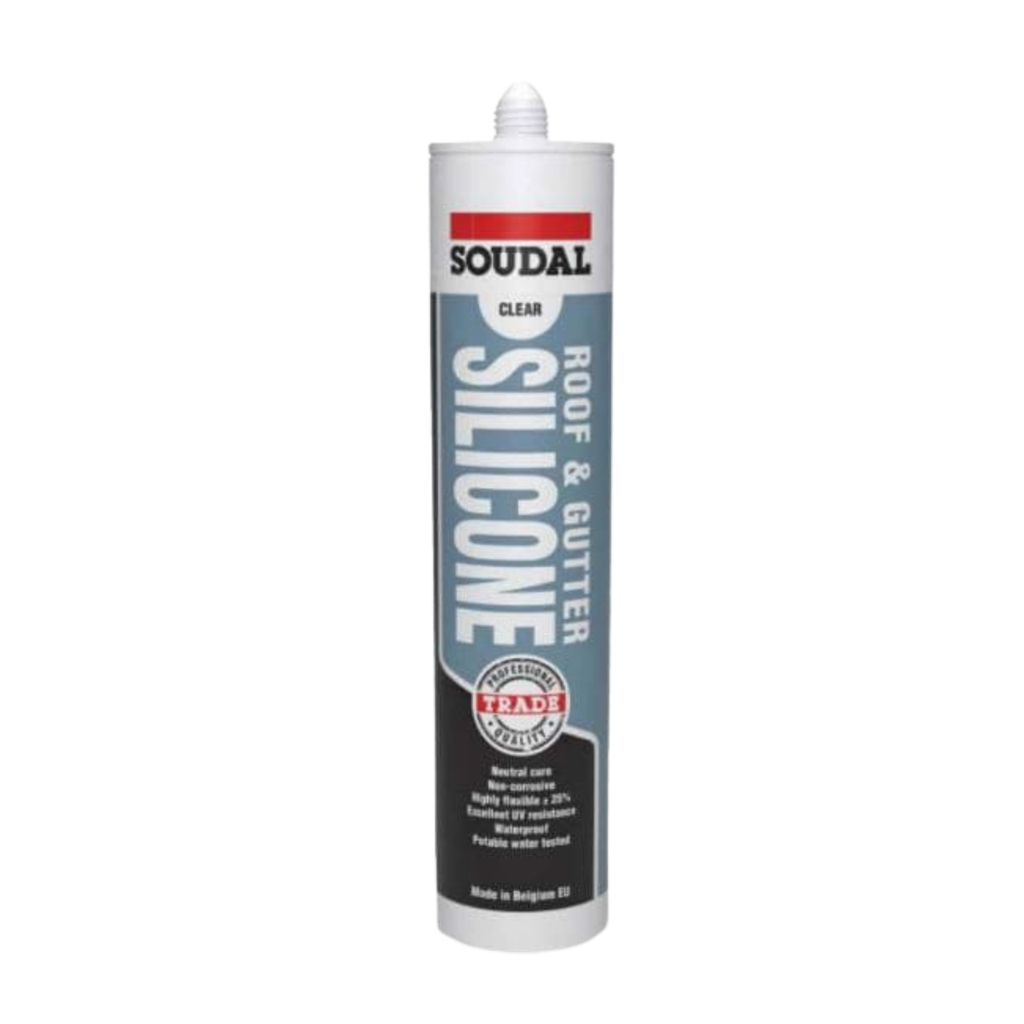 Roof &amp; Gutter Silicone 300ml - TRANSLUCENT (Clear) (ea/Box of 12)