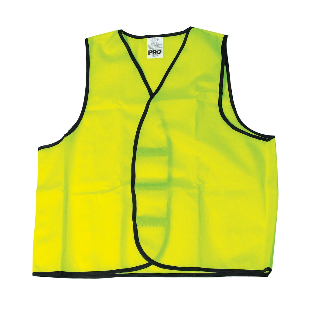 Safety Vest Hi Vis Fluro Yellow (Day Use) Size Small