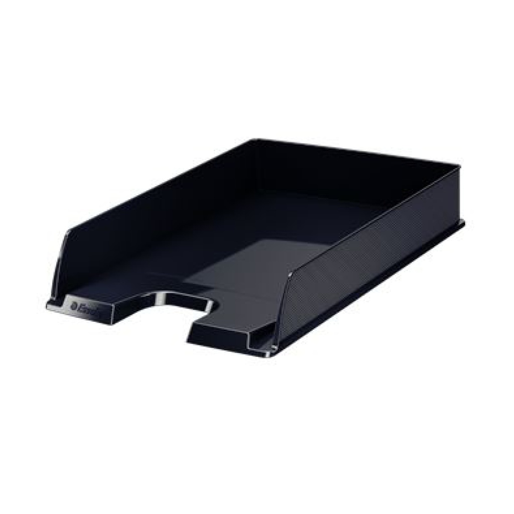 Stackable Plastic A4 Paper Tray - Black