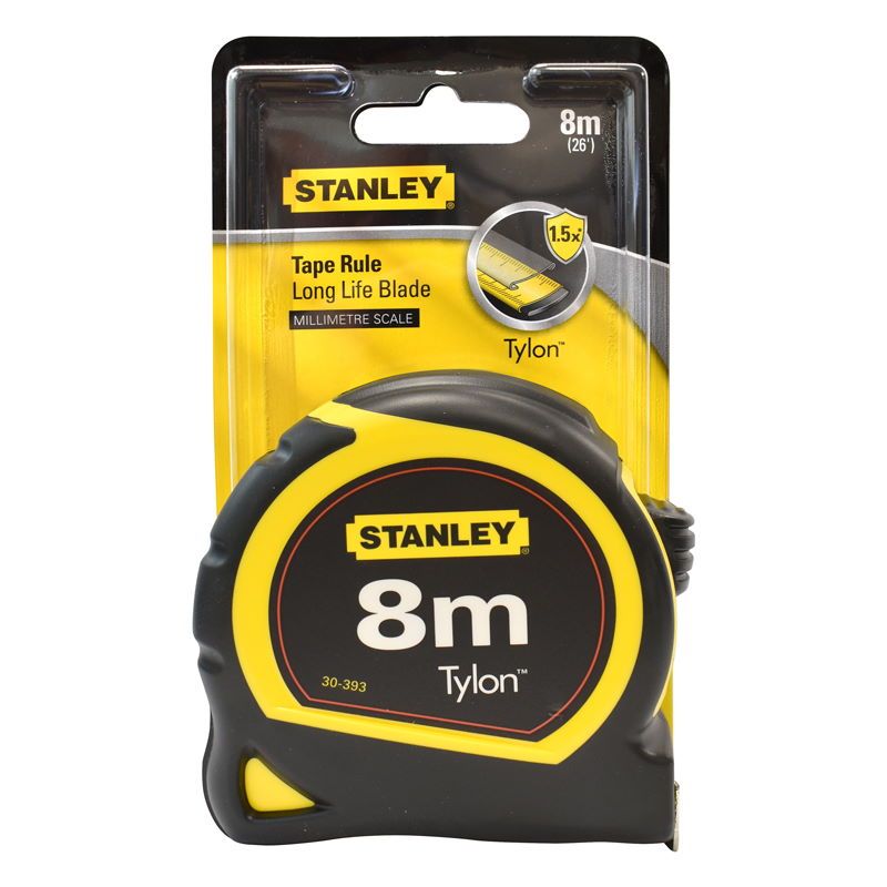 Stanley 8m Tylon Tape - Metric