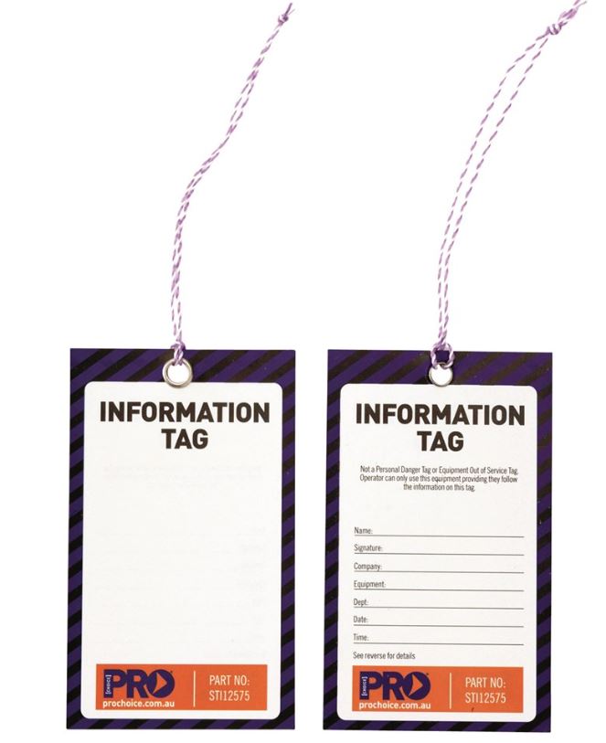 Tag - INFORMATION - Blue (each)