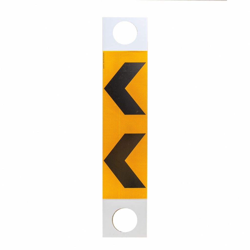 Coreflute Chevron Delineators to suit T-Top Bollards (slip over bollard)