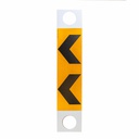 Coreflute Chevron Delineators to suit T-Top Bollards (slip over bollard)