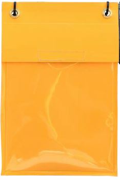 A4 Water Resistant Document Holder - Yellow