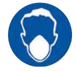 200mm Round Sticker - Face Mask