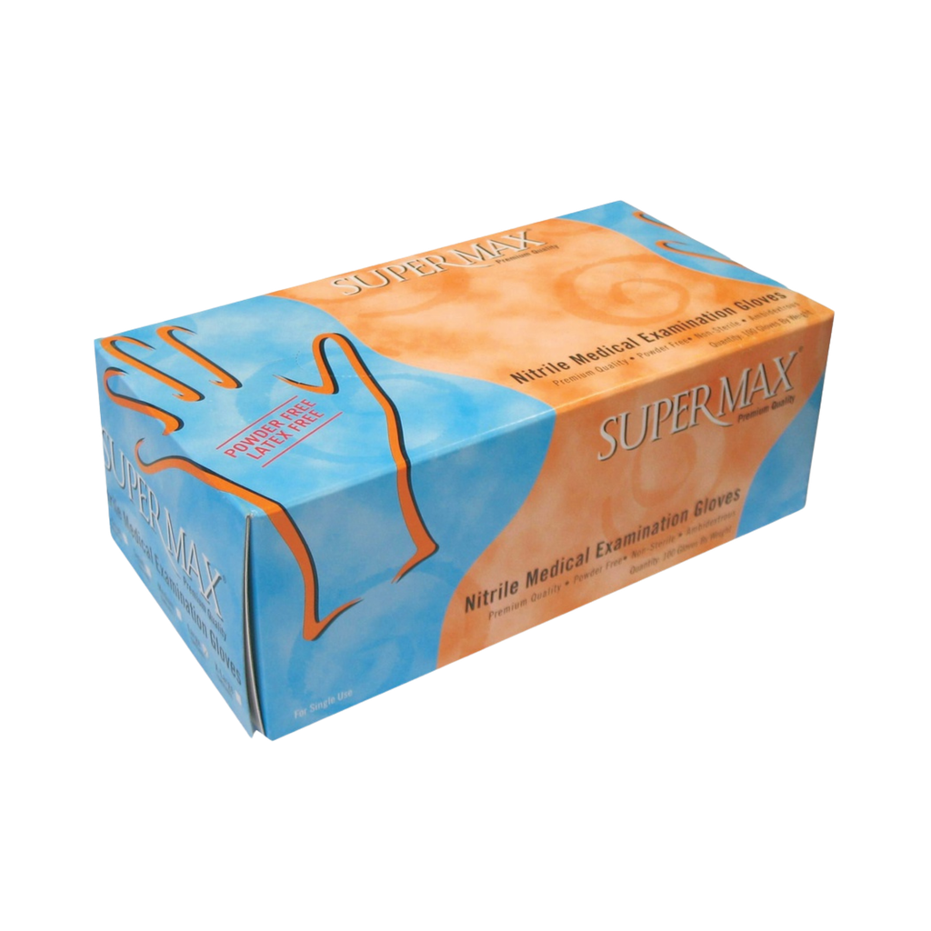 Nitrile Blue Disposable Gloves  - Medium (Pack of 100)