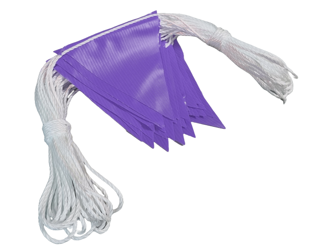 Safety Flags - PURPLE Bunting - 30m (ea/25box)